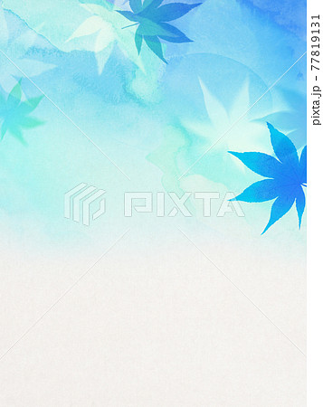 紅葉と和紙の涼しげな夏の背景 複数のバリエーションがありますのイラスト素材 紅葉と和紙の涼しげな夏の背景 複数のバリエーションがありますのイラスト素材