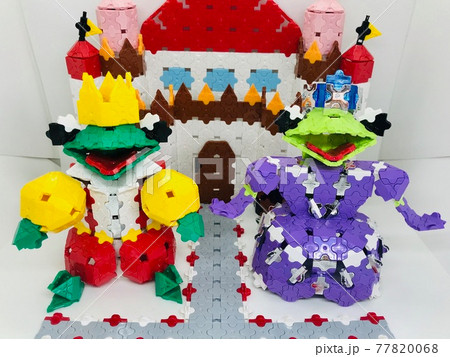 カエルの王国のブロックアート カエルの王国のブロックアート 77820068