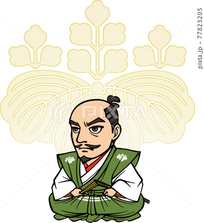 正装で座る織田信長【家紋】 正装で座る織田信長【家紋】 77823205