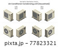 Isometric vector Aircon Condensing unit RA type3 77823321
