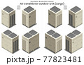 Isometric vector Large Air conditioner VRF Type3 77823481