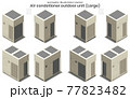 Isometric vector Large Air conditioner VRF Type4 77823482