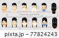 Illustration vector of mask on face various type 77824243