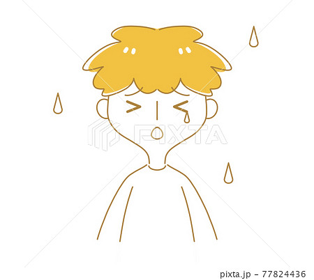 悲しいのイラスト素材