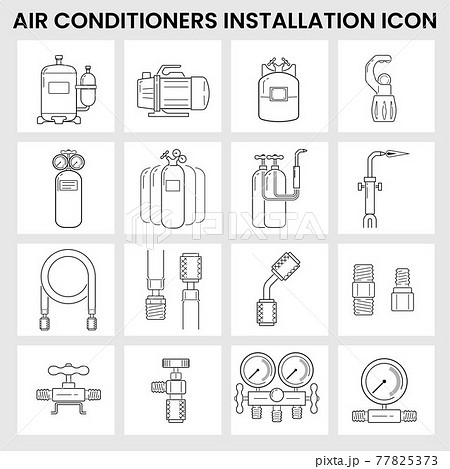 Icon packs Aircon installation tools 77825373