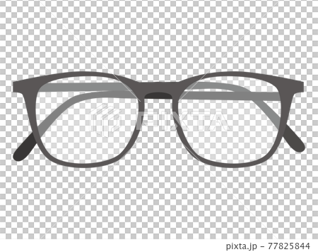 黒いフレームのメガネ 77825844