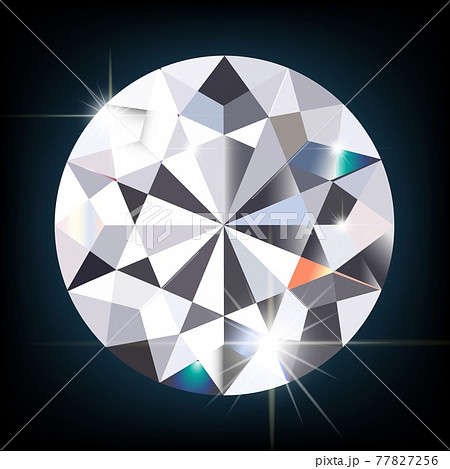 Sparkling diamond on black background vector eps10 77827256