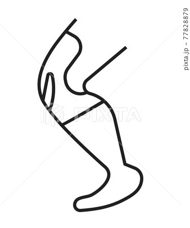 Leg brace icon are shown. Orthopaedic rehabilitation icon vector. 77828879