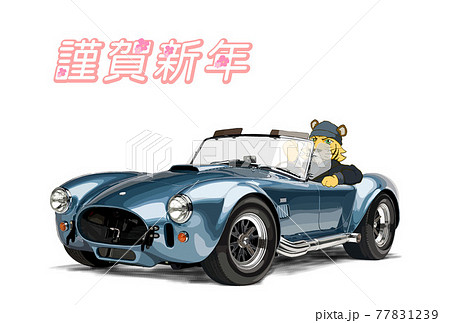 年賀素材　寅 77831239