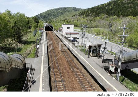 トマム駅　JRトマム駅　とまむ　K22　石勝線　北海道最高地駅 77832880