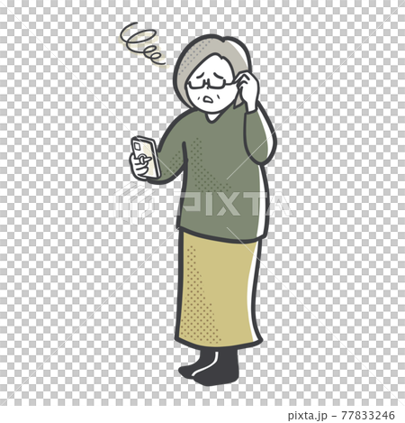 A woman who can't master smartphones A woman who can't master smartphones 77833246