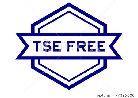 Vintage hexagon label banner with word TSE (Transmissible Spongiform Encephalopathy) free in blue color on white background Vintage hexagon label banner with word TSE (Transmissible Spongiform Encephalopathy) free in blue color on white background 77835000