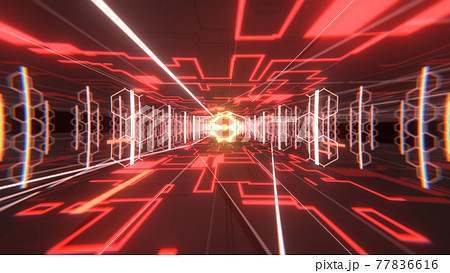VJ サイバー トンネル 赤 [別Verあり] 77836616