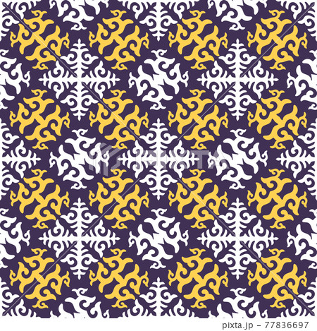 Kazakh asian nomadic design tribes on background 77836697