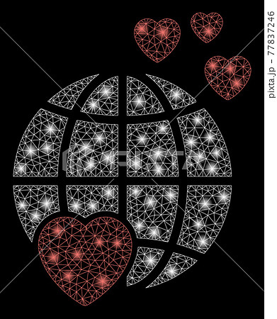 Flare Mesh Carcass Lovely Planet with Flare Spots 77837246