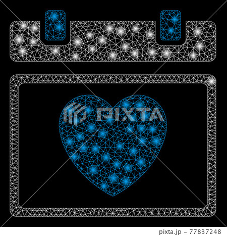 Flare Mesh Network Lovely Calendar Page with Flare Spots 77837248