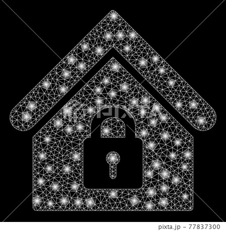 Flare Mesh Wire Frame Lock Building with Flare Spots 77837300