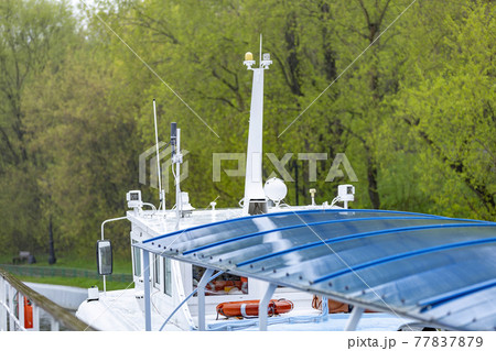 Navigation equipment on board a small tourist ship 77837879