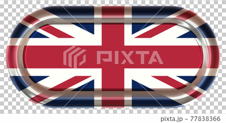 3DCGで作成したメタル製のイギリス国旗 77838366