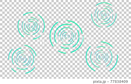 3D-like green ripples - Stock Illustration [77838409] - PIXTA