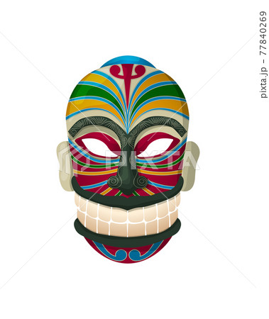 Maori mask 3のイラスト素材 [77840269] - PIXTA