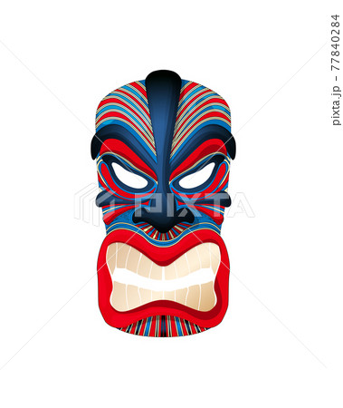 Maori mask 1のイラスト素材 [77840284] - PIXTA