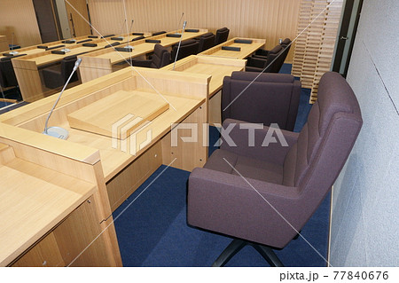 市町村議会議事堂の議長席 市町村議会議事堂の議長席 77840676