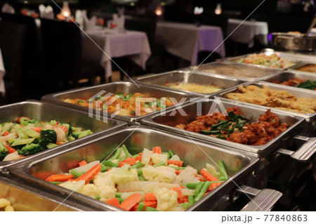 タイのレストランビュッフェ料理4/タイ・東南アジアの食べ物・料理 タイのレストランビュッフェ料理4/タイ・東南アジアの食べ物・料理 77840863