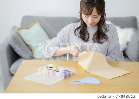 手作りマスク　 77843612