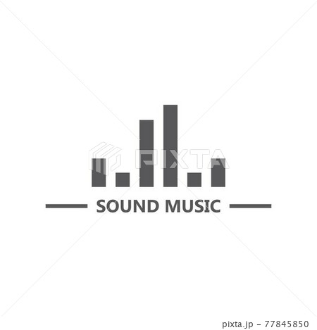 sound wave music logo 77845850