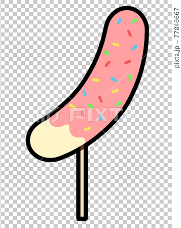 いちごチョコバナナのイラスト素材のイラスト素材