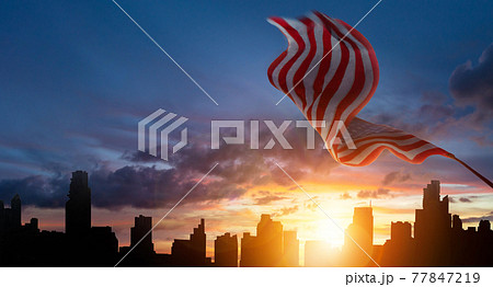 US American flag 77847219