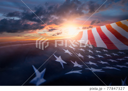 US American flag 77847327