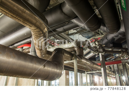 Big pipe under the building Big pipe under the building 77848128