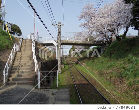 高松琴平電気鉄道 挿頭丘駅のホームより 77849031