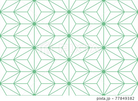 和柄 麻の葉のパターン 線 シームレスな模様 壁紙 包装紙の素材 テキスタイルデザイン のイラスト素材