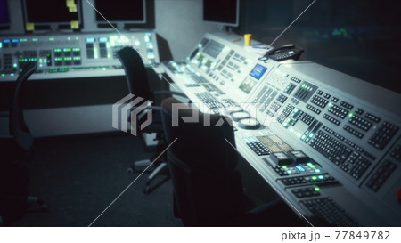 Equipment of empty central control room Equipment of empty central control room 77849782