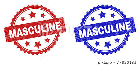 MASCULINE Rosette Stamp Seals with Corroded Style 77850133