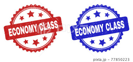 ECONOMY CLASS Rosette Stamps Using Scratched Surface ECONOMY CLASS Rosette Stamps Using Scratched Surface 77850223