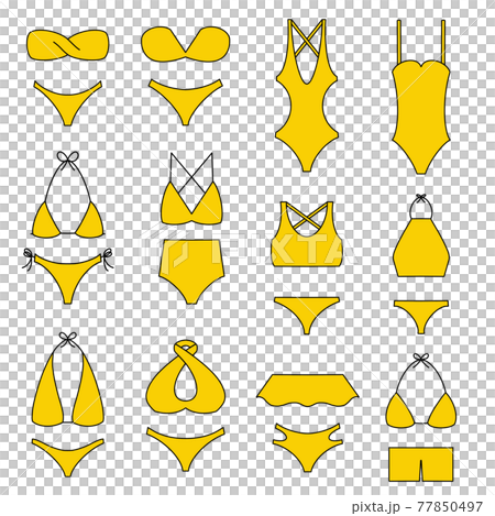 水着セット　黄色 77850497