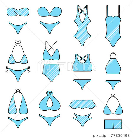 水着セット 水色 水着セット 水色 77850498