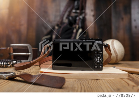 mirrorless camera with leather strap mirrorless camera with leather strap 77850877