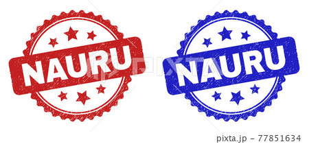 NAURU Rosette Seals with Unclean Texture 77851634