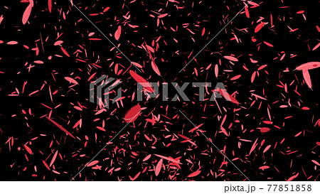 赤い羽根 舞う Cg 背景 壁紙のイラスト素材
