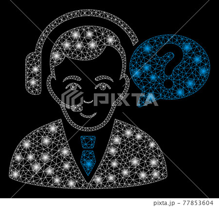 Glowing Mesh 2D Support Manager with Flash Spots Glowing Mesh 2D Support Manager with Flash Spots 77853604