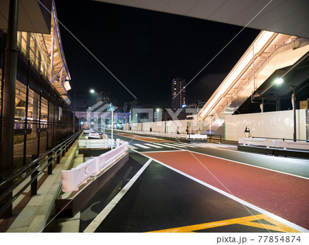 東京 高輪ゲートウェイ駅周辺 夜景(2021年5月) 東京 高輪ゲートウェイ駅周辺 夜景(2021年5月) 77854874