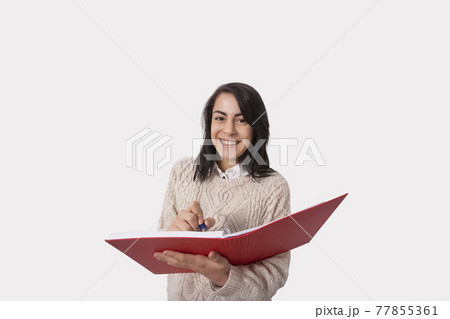 Women working from home during the pandemic portraits 77855361