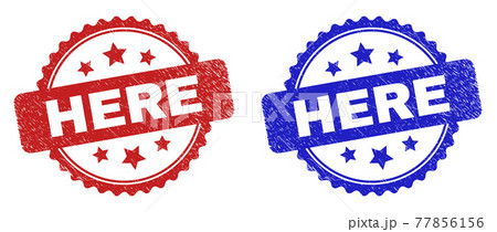 HERE Rosette Stamp Seals Using Distress Surface 77856156