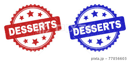 DESSERTS Rosette Stamps Using Rubber Texture DESSERTS Rosette Stamps Using Rubber Texture 77856603