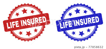 LIFE INSURED Rosette Watermarks Using Rubber Surface 77858632